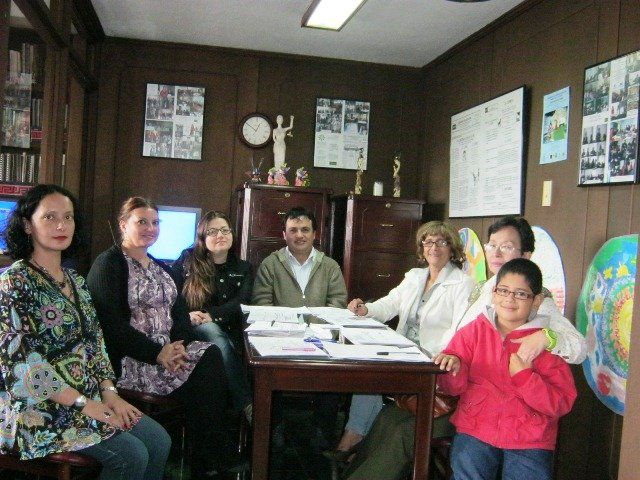 Seminario - Taller Técnicas de Mediación y Conciliación III de izquierda a derecha Patricia Romero Sánchez, Gloria Stella Velandia Botelloa, Mary Lucy Romero Sepúlveda, John Fernando Forero Alarcón, Ana Cecilia Roa Casallas, Isabel Rivas Tique y Antonio